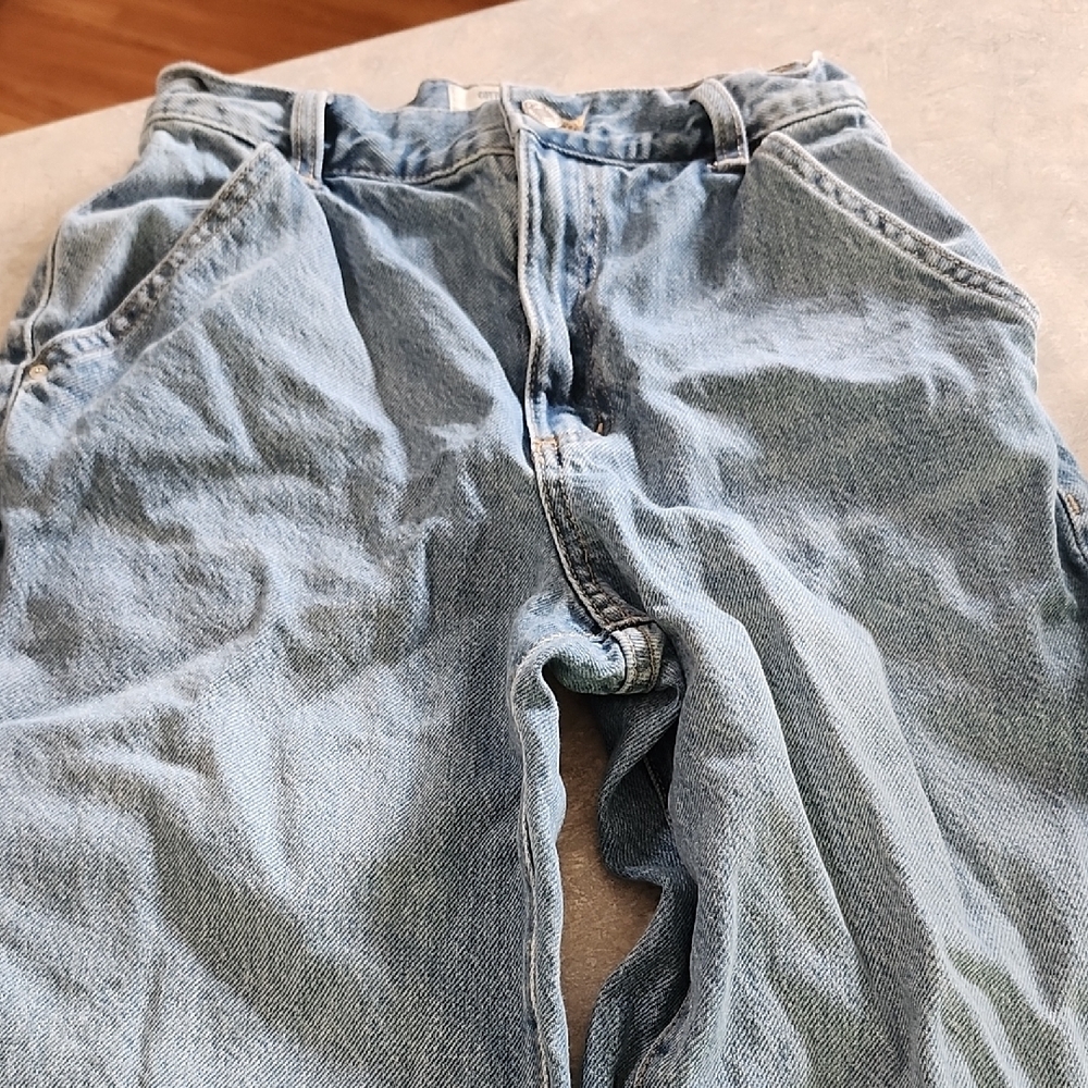 Classic Blue Denim "Cargo" Jeans